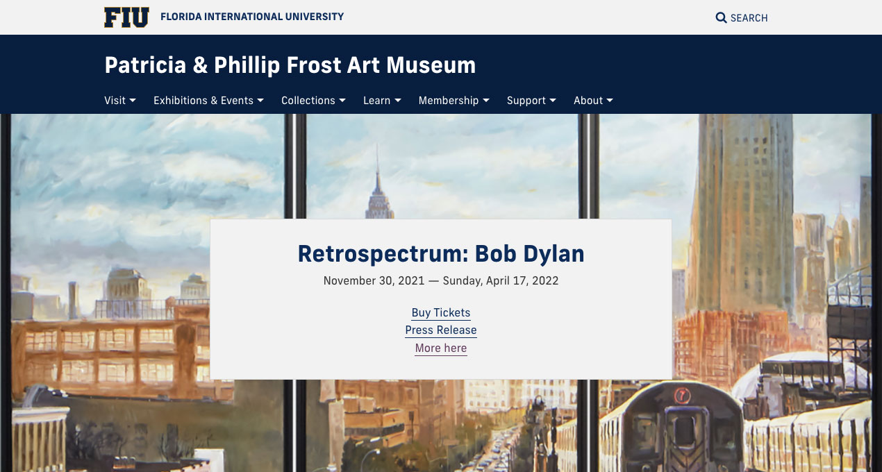 Patricia & Phillip Frost Art Museum website